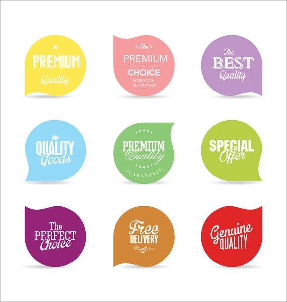 Modern badges and labels collection — Stock Vector