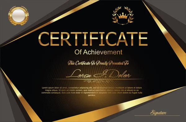 Moderne certificaat of diploma sjabloon — Stockvector