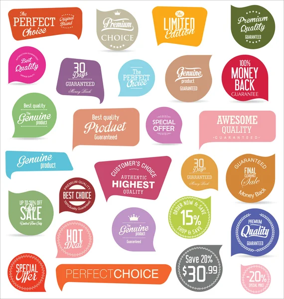 Moderne badges en etiketten collectie — Stockvector