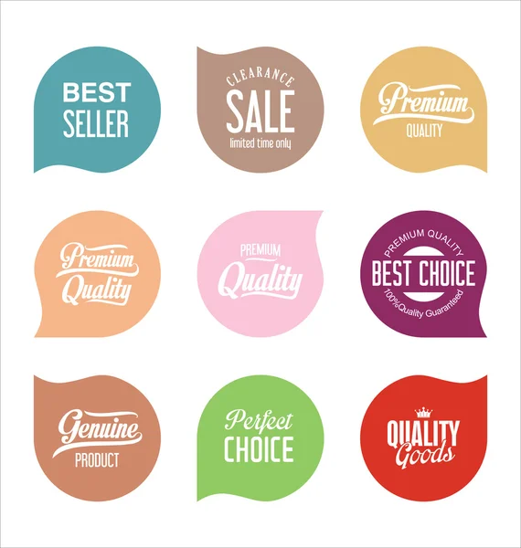 Verkoop stickers en labels collectie — Stockvector