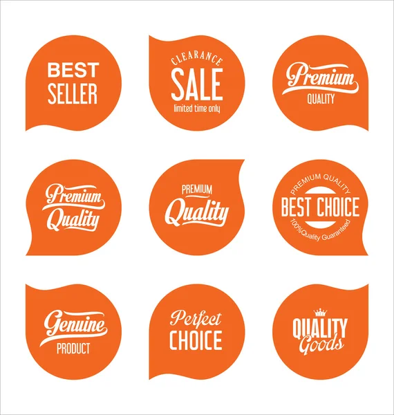 Sale stickers and tags collection — Stock Vector