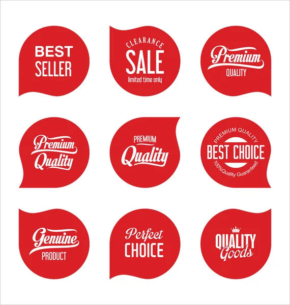 Verkoop stickers en labels collectie — Stockvector