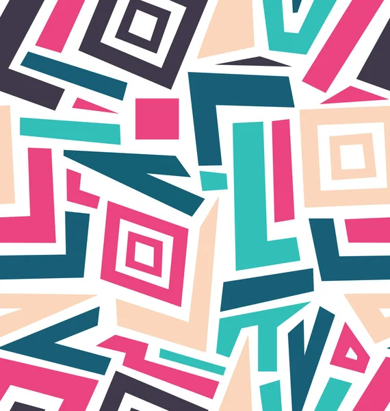 Fondo Diseño Retro Colorido Moderno Sin Costuras Abstracto — Vector de stock