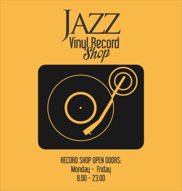 Gramofon vinil LP albüm illüstrasyon arkaplanı