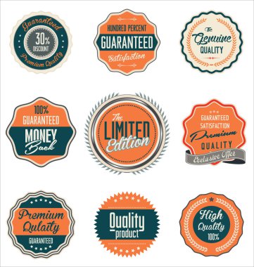 Premium Kalite retro etiketleri koleksiyonu
