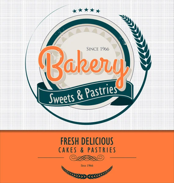 Vintage bakery background — Stock Vector