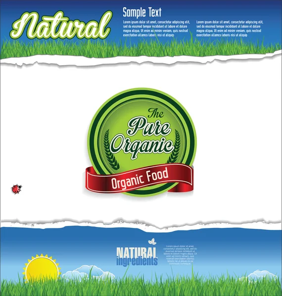 Ecología fondo natural — Vector de stock