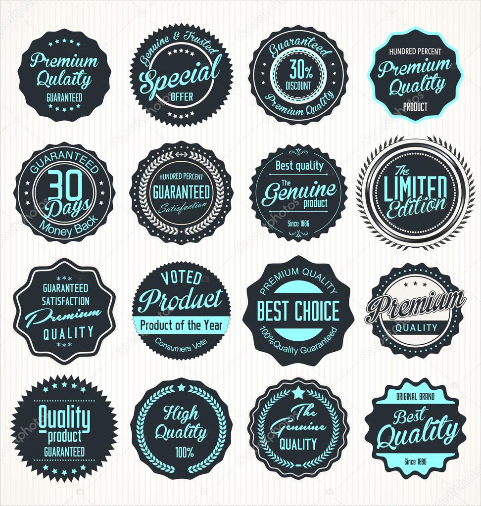 Premium quality retro Labels