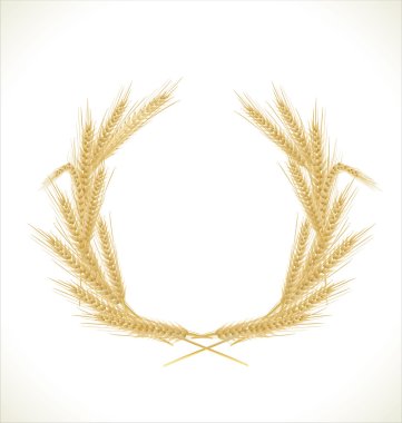 Wreath of wheat clipart