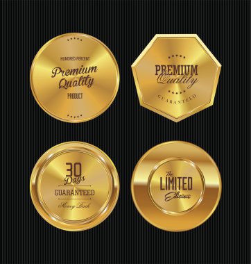 Altın etiketleri koleksiyonu