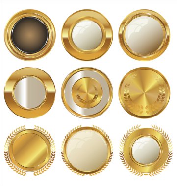 Altın etiketleri koleksiyonu