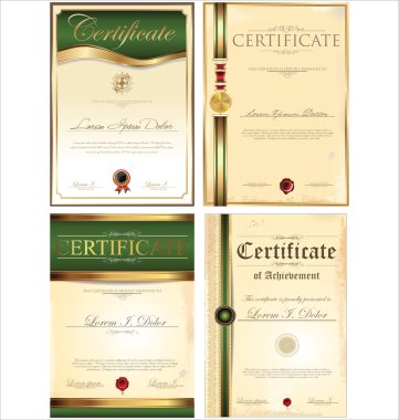 sertifika şablon koleksiyonu
