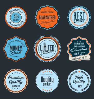 Premium Kalite retro etiketi