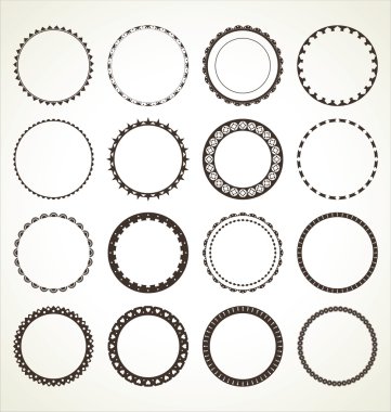 Vektör kümesi yuvarlak çerçeve