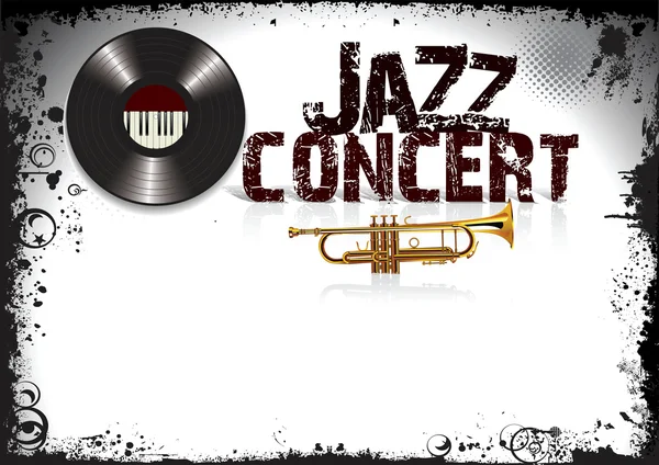 Jazz concert poster — Stock Vector
