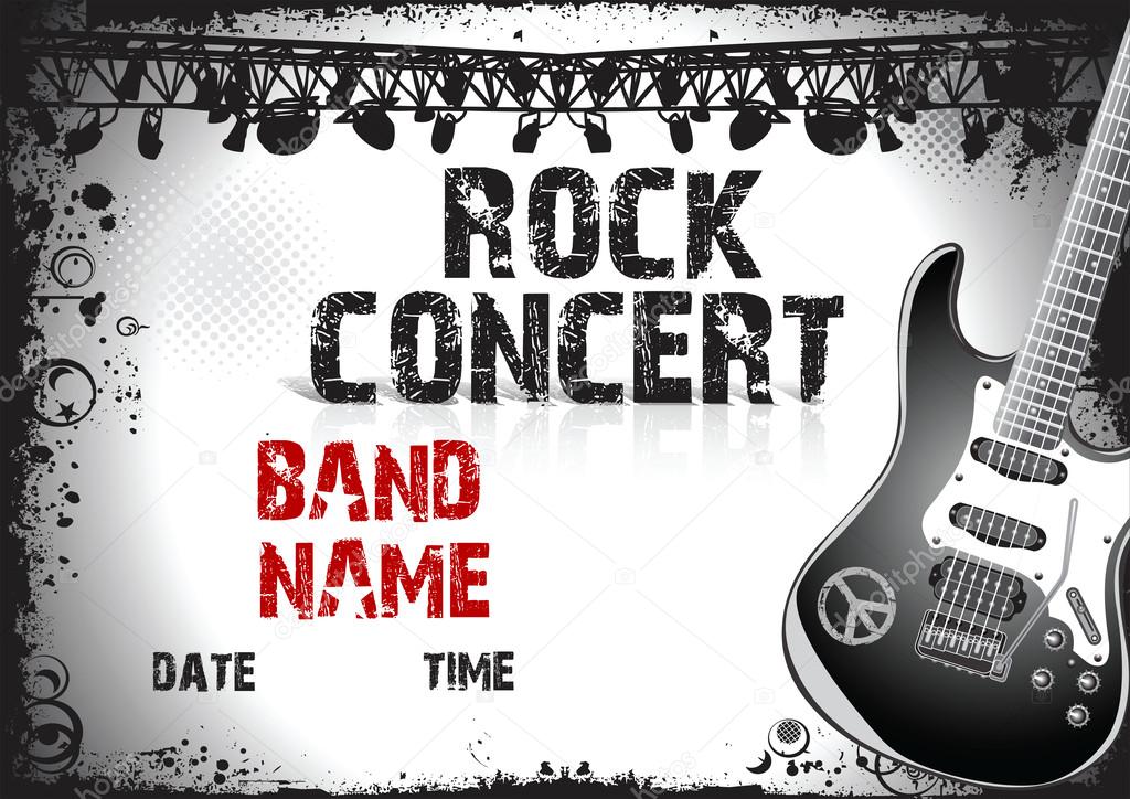 Rock concert poster