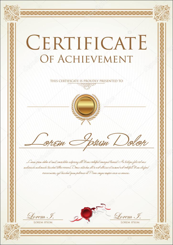 Certificate template