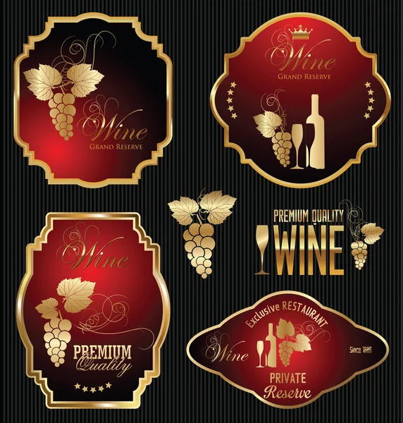 Wine labels collection Stock Vector Image by ©totallyout 56720517