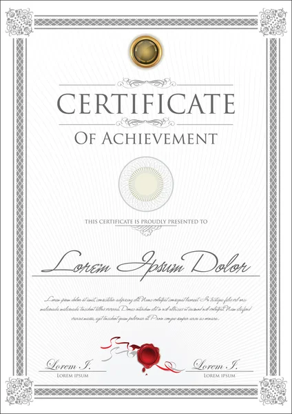 Gri sertifika şablonu