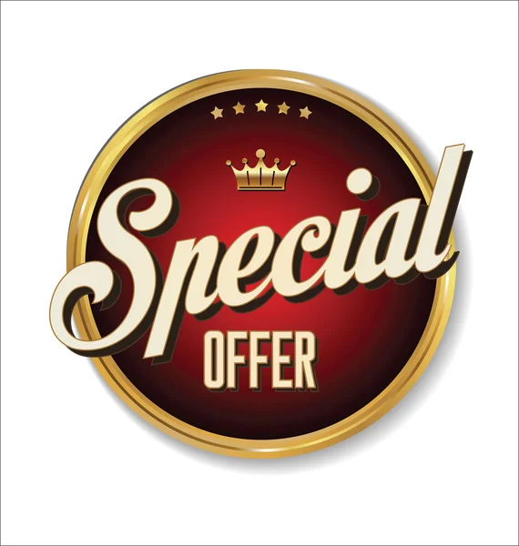 Medalla de oferta especial — Vector de stock