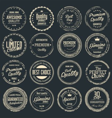 Premium Kalite retro rozetleri derleme
