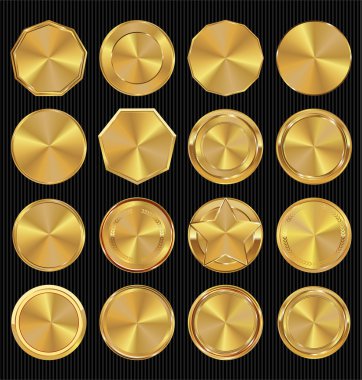 Altın etiketleri koleksiyonu