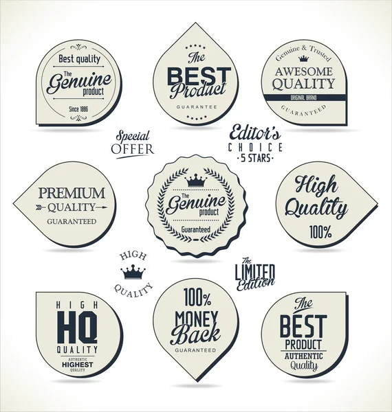 Labels de qualité Premium — Image vectorielle