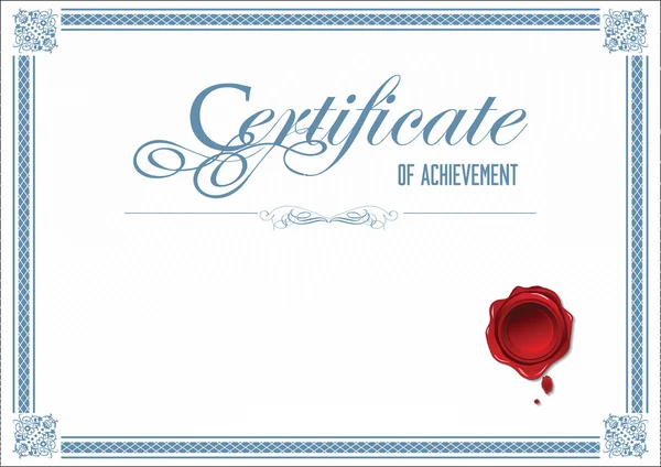 Шаблон сертификата — стоковый вектор