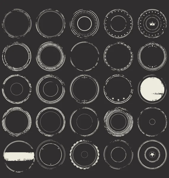 Conjunto de sellos de goma Grunge — Archivo Imágenes Vectoriales