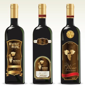 Şişe şarap etiketleri için