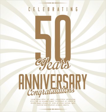 Anniversary label collection clipart