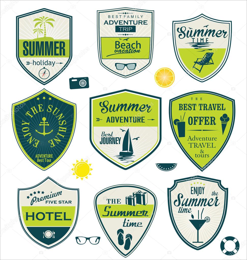 Summer travel badges