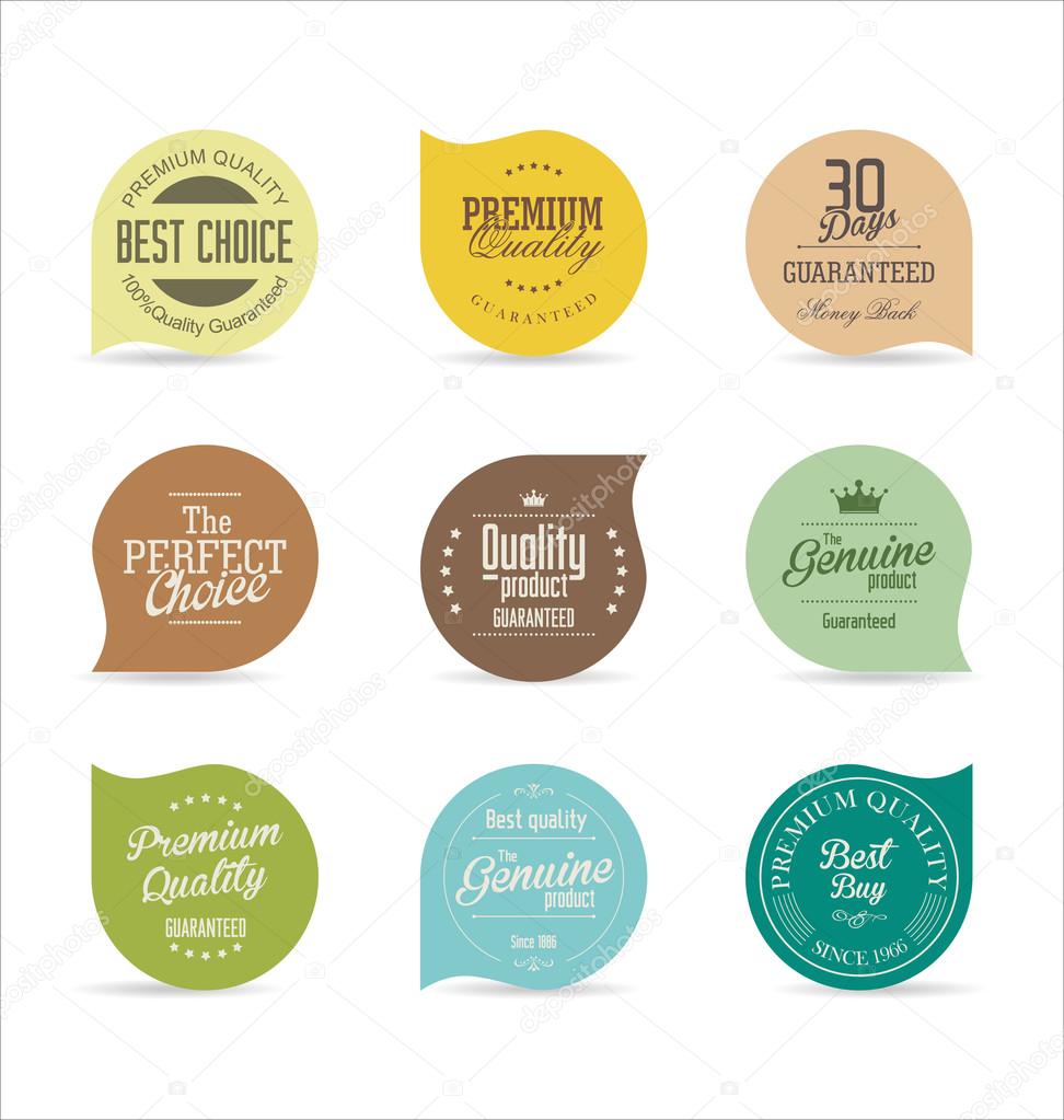 Modern vintage badges