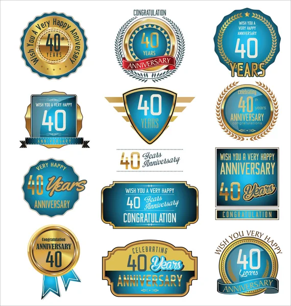 Retro badges and labels collection — Stock Vector