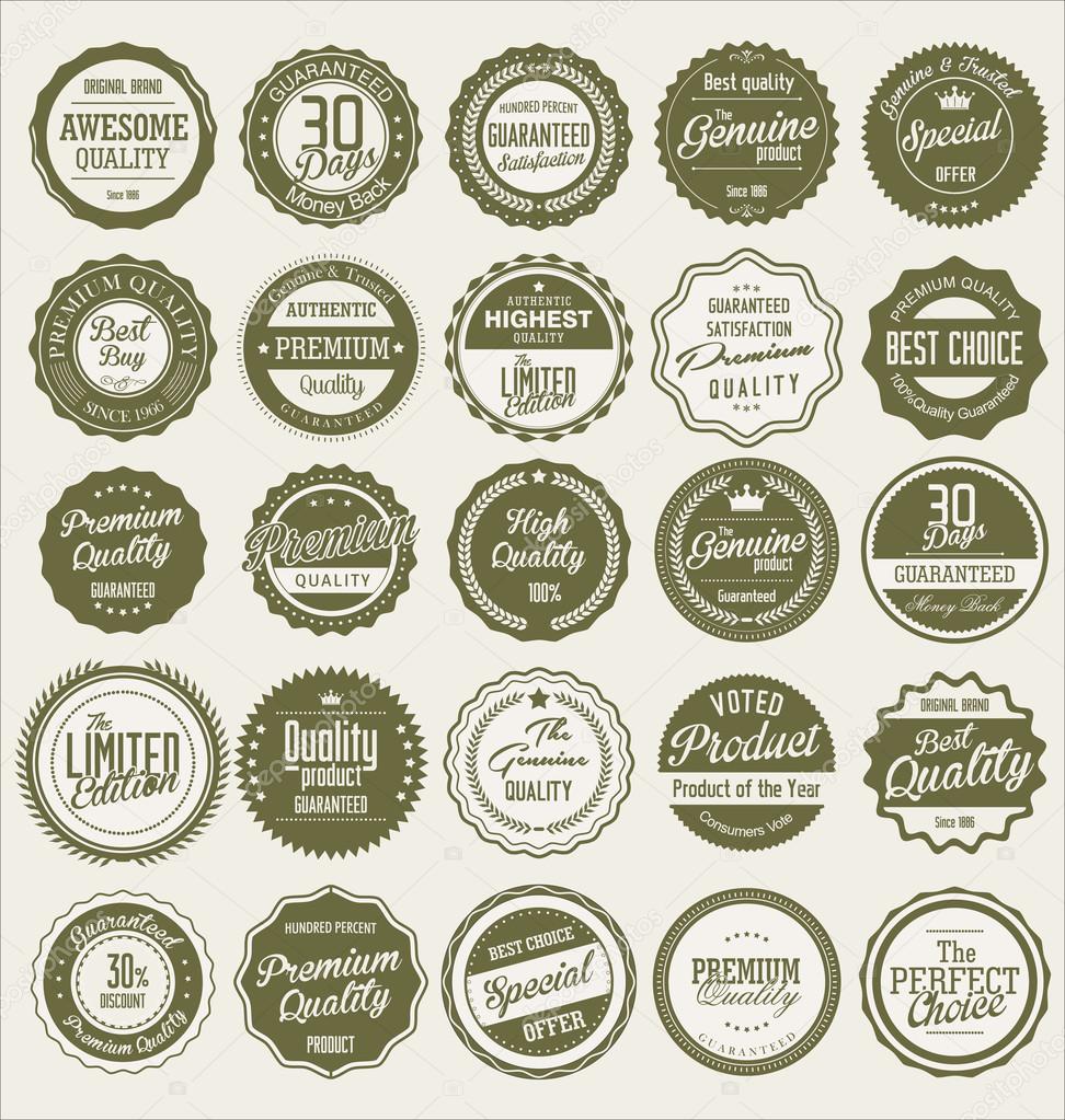 Premium quality labels collection