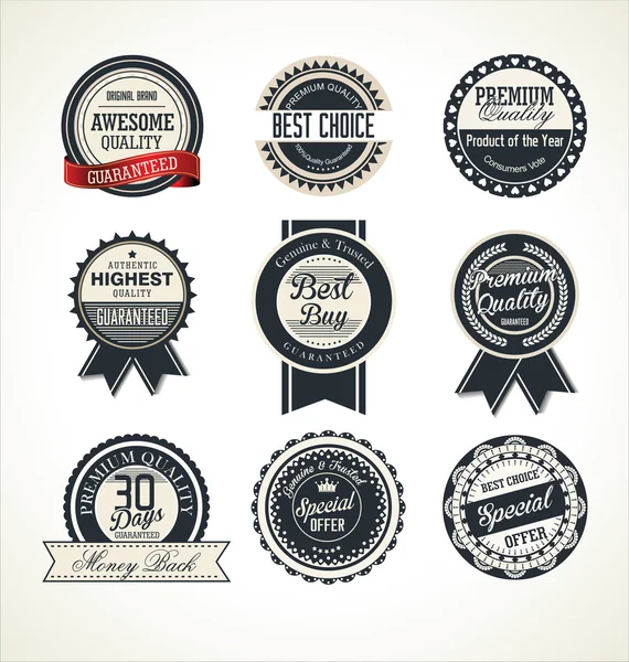 Premium kwaliteit badges collectie — Stockvector