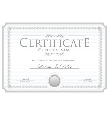 boş sertifika şablonu