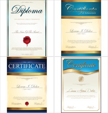 sertifika şablon koleksiyonu