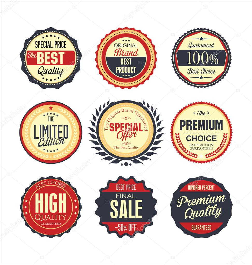 Vintage labels collection