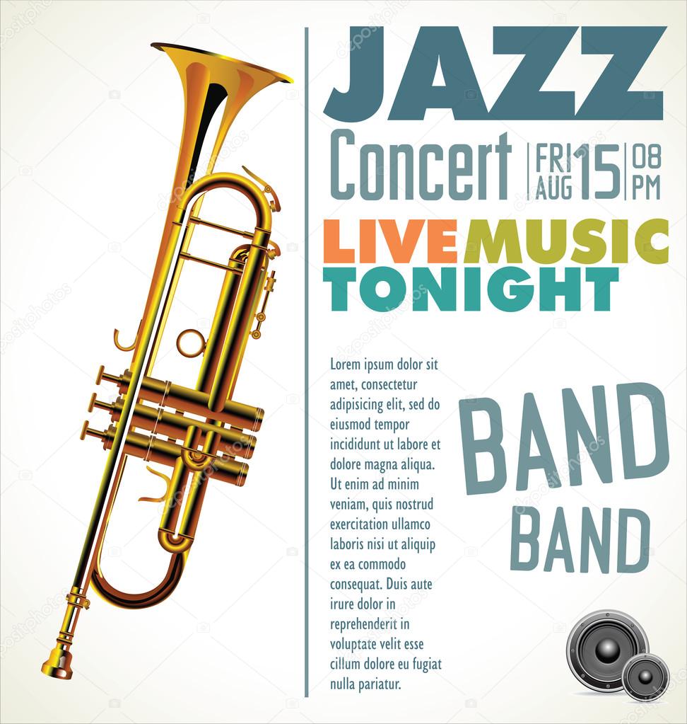 Jazz music festival, poster