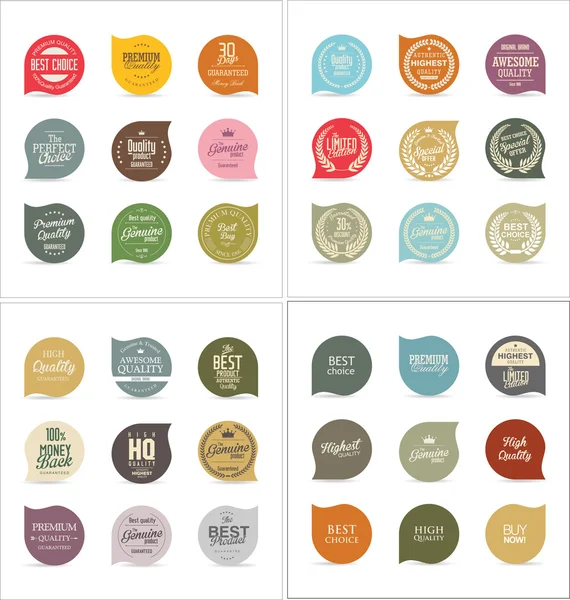 Collection de badges modernes — Image vectorielle