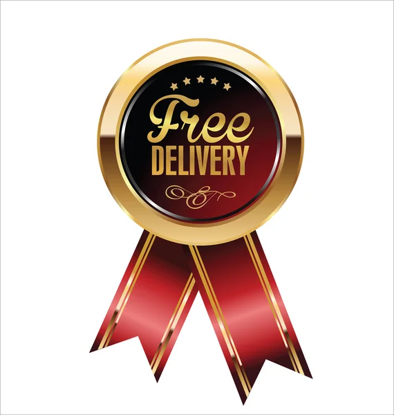 Free delivery label — Stock Vector