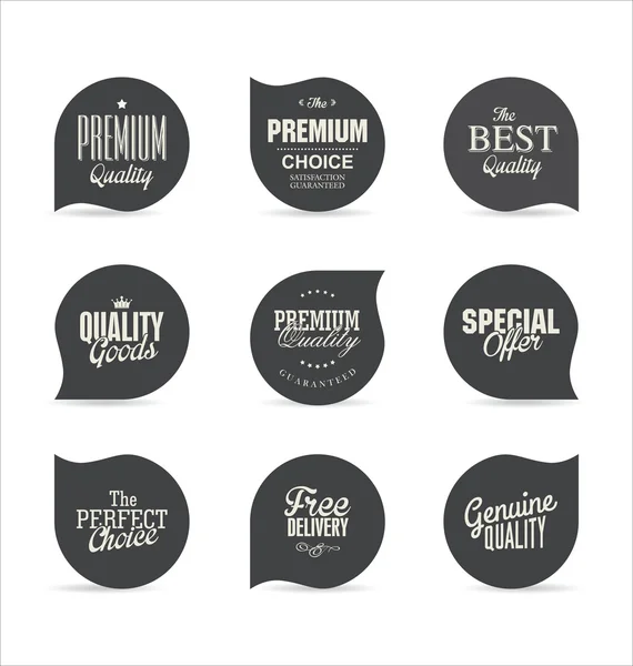 Modern badges collection — Stock Vector