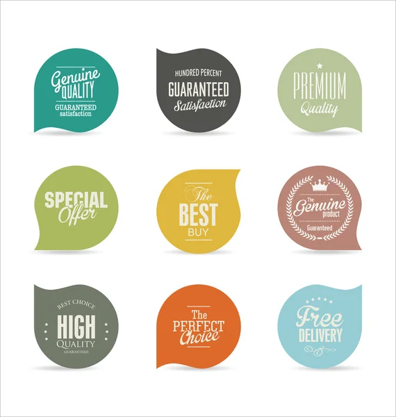 Collection de badges modernes — Image vectorielle