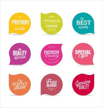 modern tasarım etiketleri