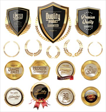 Altın etiketleri koleksiyonu