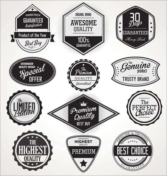 Retro vintage labels collection Royalty Free Stock Illustrations