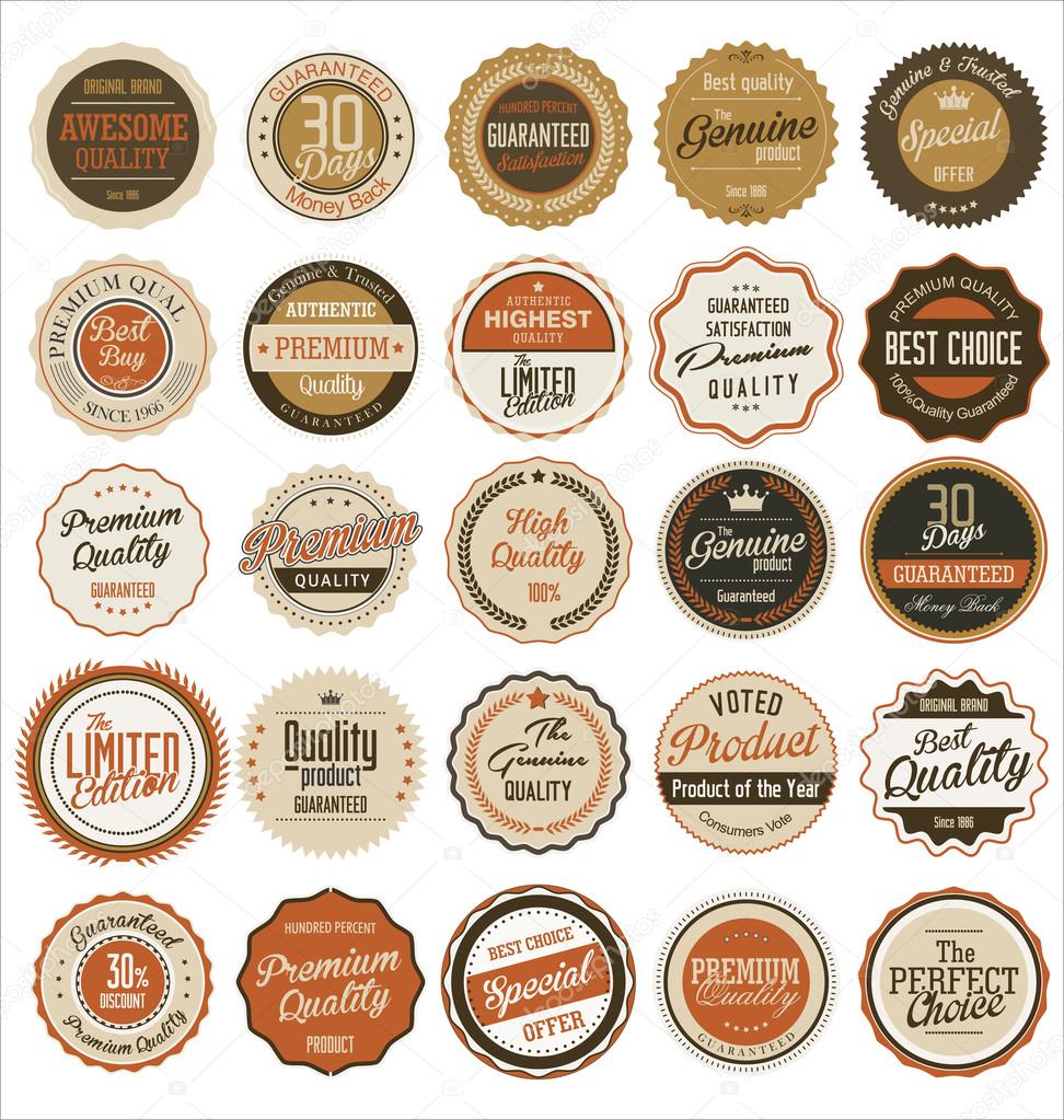 Vintage labels collection