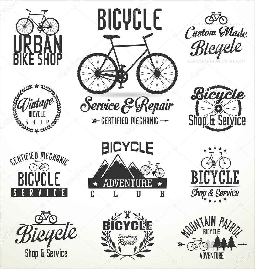 bicycle badges and labels