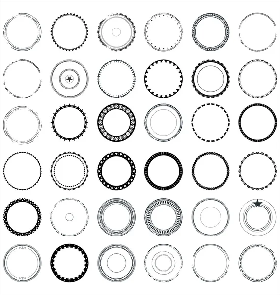 Set of decorative patterns — Stock Vector